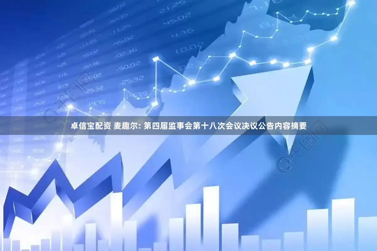 卓信宝配资 麦趣尔: 第四届监事会第十八次会议决议公告内容摘要